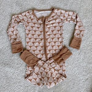 Little Sleepies Rust Rainbows Zippy